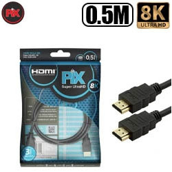 CABO DE VIDEO HDMI 8K 0.5M HDR 19P - PRETO
