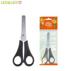 MDP. TESOURA ESCOLAR BLACK INOX 130MM CABO PRETO