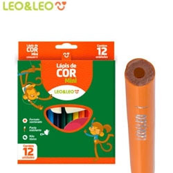 MDP. LAPIS DE COR (12 CORES) MINI REDONDO RESINA F