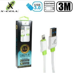 CABO CEL/DADOS USB 3.0 P/ IPHONE 3M (BLISTER) MOD. XC