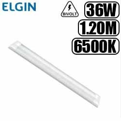 MDCI. LUM. LED SOBREPOR 1.20M C/ CALHA 36W 2400 LUMEN