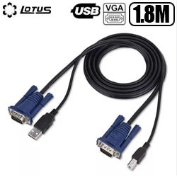 CABO KVM VGA USB 1.8M (BLISTER) REF. LT-KVM015