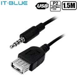 CABO P3 MACHO P/ USB FEMEA (BLISTER) REF:LE-1012