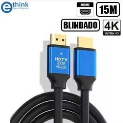 CABO DE VIDEO HDMI 4K f 15M 2.0 (BLINDADO) REF. CH-43 F