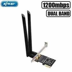 PLACA PCI-E WIFI C/ 2 ANTENAS 1200MBPS DUAL BAND