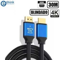 CABO DE VIDEO HDMI 4K f 30M 2.0 (BLINDADO) REF. CH-BD3