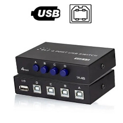 ADAPTADOR HUB SWITCH CHAVEADOR 4 PORTAS KP-SW10