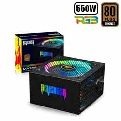 FONTE ATX 550W REAL PFC ATIVO 80 PLUS BRONZE RGB REF