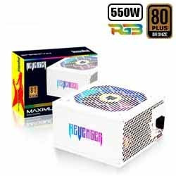 FONTE ATX 550W REAL PFC ATIVO 80 PLUS BRONZE RGB FO-