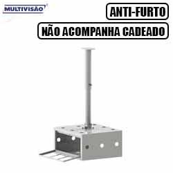 S.SUPORTE P/ PROJETOR DE TETO ANTIFURTO - BRANCO