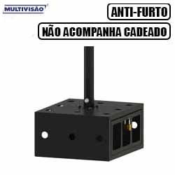 S.SUPORTE P/ PROJETOR DE TETO ANTIFURTO - PRETO