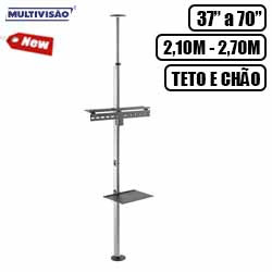 S.SUPORTE DE TETO-CHAO DE 210 A 270CM PARA TV DE 37"