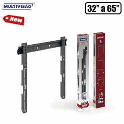 S.SUPORTE P/ TV FIXO DE 32" A 65" - PRETO