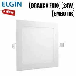 MDCI. PLAFON LED EMBUTIR QUADRADO 24W-BF-BIVOLT ELGI