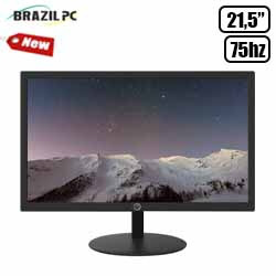 MONITOR 21.5" BRAZILPC 22WR-75 FHD 75HZ PRETO WIDES