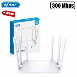 REDE ROTEADOR WI-FI (KP-RW403/M) 6 ANTENAS 300MB