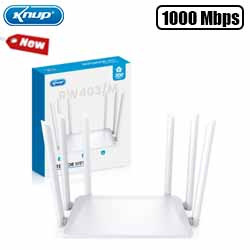 REDE ROTEADOR WI-FI (KP-RW403/G) 6 ANTENAS 100/100