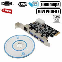 PLACA DE REDE 10/100/1000 PCI-E LOW PROFILE +