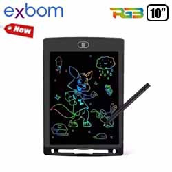 UD1. TABLET TELA LOUSA MAGICA RGB 10" PRETO