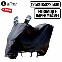 AT. CAPA PROTETORA P/ MOTOS (IMPERMEAVEL / FORRAD