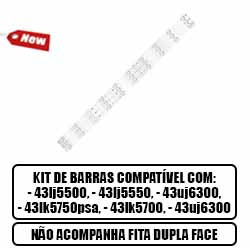 MDC. KIT 3 BARRAMENTOS LED TV 43LJ5500 43LJ5550 43LK57