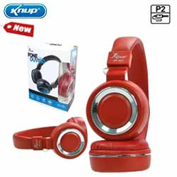 FONE GAMER C/ MIC. 2 P2 REF. KP-422 VERMELHO