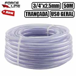 UDL. MANGUEIRA USO GERAL TRANC 3/4"X#2,5MM 250PSI 50M