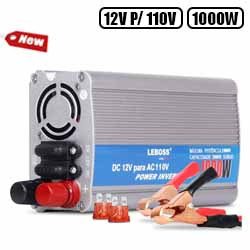 AT. INVERSOR DE VOLTAGEM 12V P/ 110V 1000W REF. IN-04 LB-
