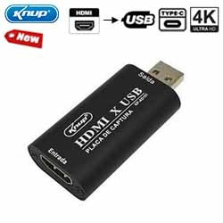 ADAPTADOR PLACA CAPTURA HDMI 4K P/ USB C/ ADAPT. TYPE-