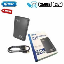 HD EXTERNO 250GB USB 3.0 2.5" SLIM PORTÁTIL (BLISTER) RE