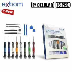 MDC. CHAVE PRECISÃO (KIT C/ 16 PEÇAS) P/ MANUTENÇÃO C