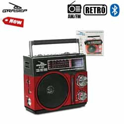 CAIXA DE SOM BLUETOOTH c10W RETRO, VINTAGE RADIO AM