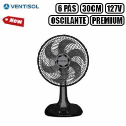 UD. VENTILADOR DE MESA 30CM OSCILANTE TURBO 6P PR