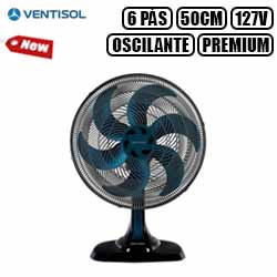 UD. VENTILADOR DE MESA 50CM OSCILANTE TURBO 6P AZU