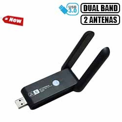 REDE ADAPT. USB WIFI C/ 2 ANTENAS DUAL BAND 5G UAC2