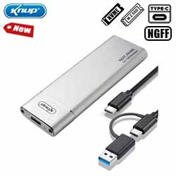 CASE EXTERNO P/ HD SSD M2 (NGFF / NVME) USB C/ ADAPT.