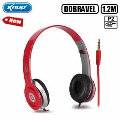 FONE DE OUVIDO C/ FIO DOBRÁVEL P2 P/ PC E CEL CABO