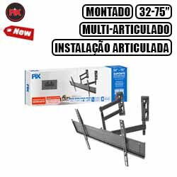 S.SUPORTE P/ TV DE 32" A 75" MULTI-ARTICULADO (MONTAD