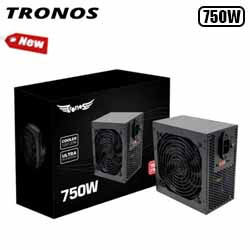 FONTE ATX 750W REAL TRONOS TRS/7400-B 24 PINOS BO