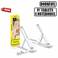 SUPORTE P/NOTEBOOK E TABLET (DOBRAVEL/AJUSTAVEL)