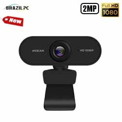 WEBCAM FULL HD 2MP C/ MIC. (1080P) REF. W6-Q5 - PRETO