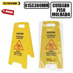 UDL. PLACA SINALIZADORA *CUIDADO PISO MOLHADO* 615x3