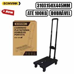 UD. CARRINHO DOBRAVEL PLASTICO (ATÉ 100 KG) C/ RODIN