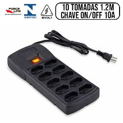 EN. FILTRO DE LINHA 10 TOMADAS 1.2M PROTETOR ELET