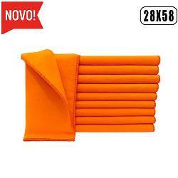 UDL. FLANELA LARANJA MEDIDAS 28 X 58