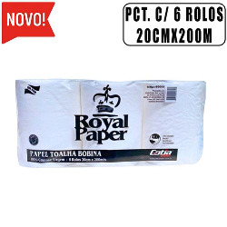 UDL.TOALHA BOBINA-20CM X 200M-C/6 RL-100% CEL-28G - ROY