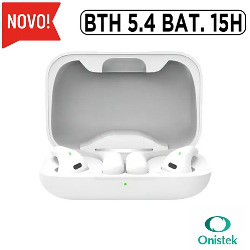 FONE C/ MIC. BLUETOOTH 5.4 DURAÇÃO BAT. 15H (ENCAIXE