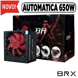FONTE ATX 650W REAL AUTOMÁTICA BIVOLT REF. B-SA6