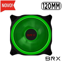 COOLER GAMER P/ GAB. 120MM LED VERDE C-LEDGREEN