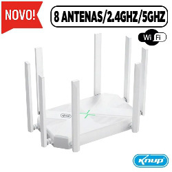 REDE ROTEADOR WI-FI (KP-RW406/G) 8 ANTENAS DUAL B